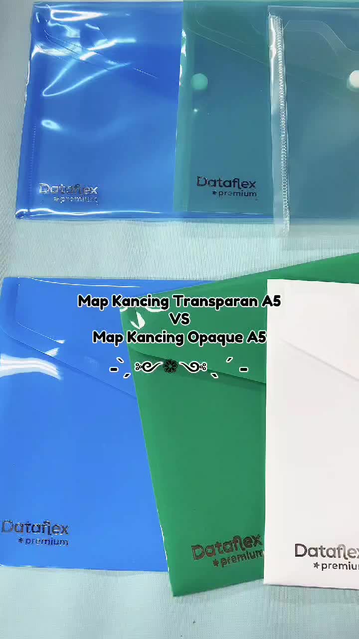 Map Plastik Kancing A5 Opaque / Document Bag