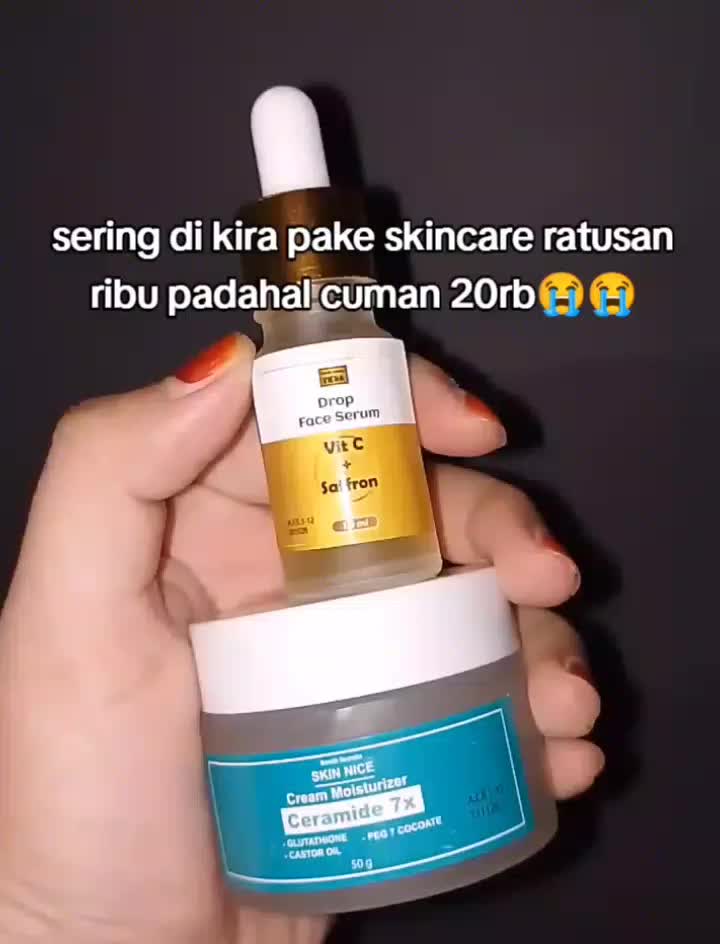 Drop face serum with VIT C+saffron  / Crem moisturizer ceramide 7x