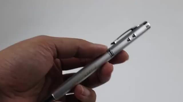 Laser Ponter 5in1 Alat Tulis Pena Pulpen Tinta Hitam Laser Senter Pointer Persentasi Teleskopik Magnet Aluminium Merah
