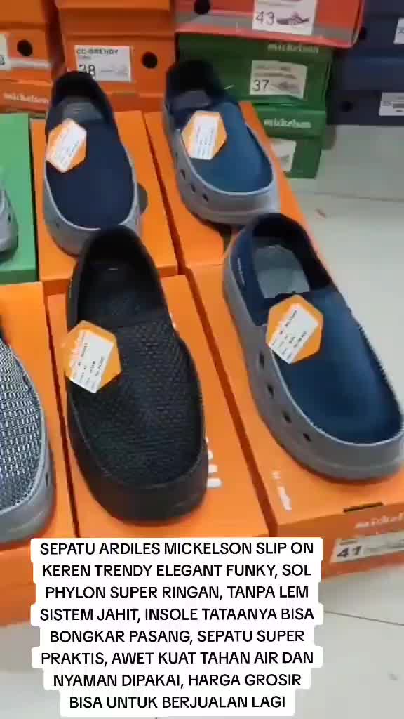 SEPATU PRIA SLIP ON MICKELSON GETNO BY ARDILES ORI MURAH TRENDY KEREN ELEGAN Karet