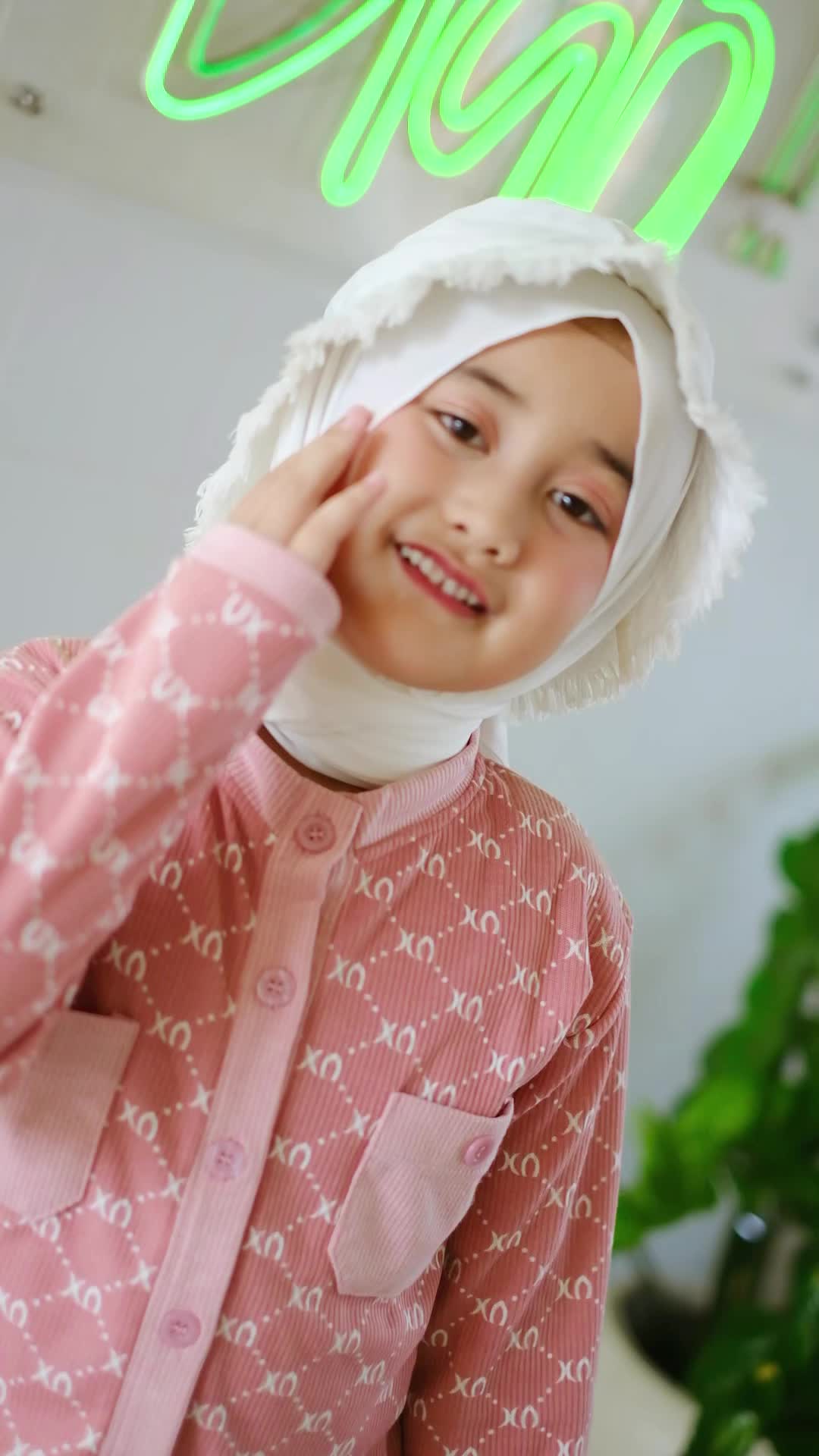 Shahia Servantina - Diona Oneset Knit Setelan Celana Anak Perempuan Muslim Panjang Baju  Cewek Lembut