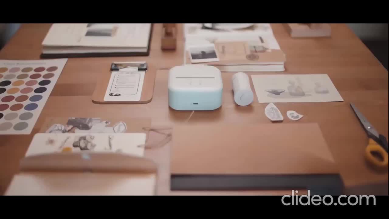 AIMO T02 Mobile Photo Pencetak Label Printer 50 mm Barcode Mini Sticker Maker Thermal Printer Inkless Portable Bluetooth Pocket Tanpa Tinta