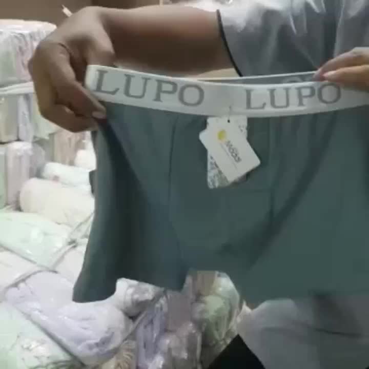 3pcs, 6pcs, 12pcs Celana Dalam Boxer Brief LUPO Halus katun nyaman Spandex Pria Dewasa
