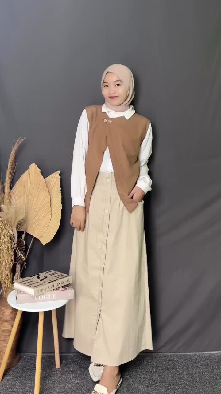 Tamstore Jema Vest Atasan Linen Casual