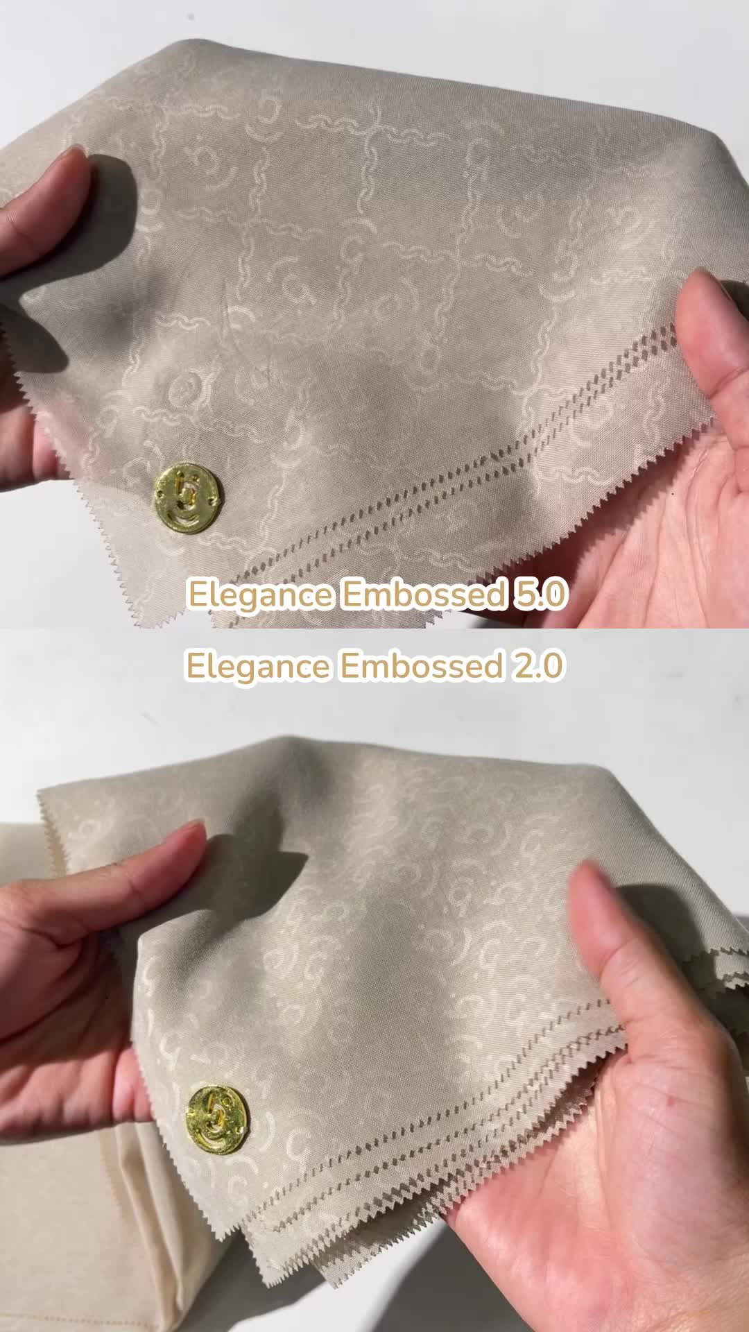 Hijaberies Elegance Embossed - Monogram Series 2 & 5 ( Kerudung Square / Segi Empat Muslim Paris Voal Emboss Mewah dengan Logo Metal )