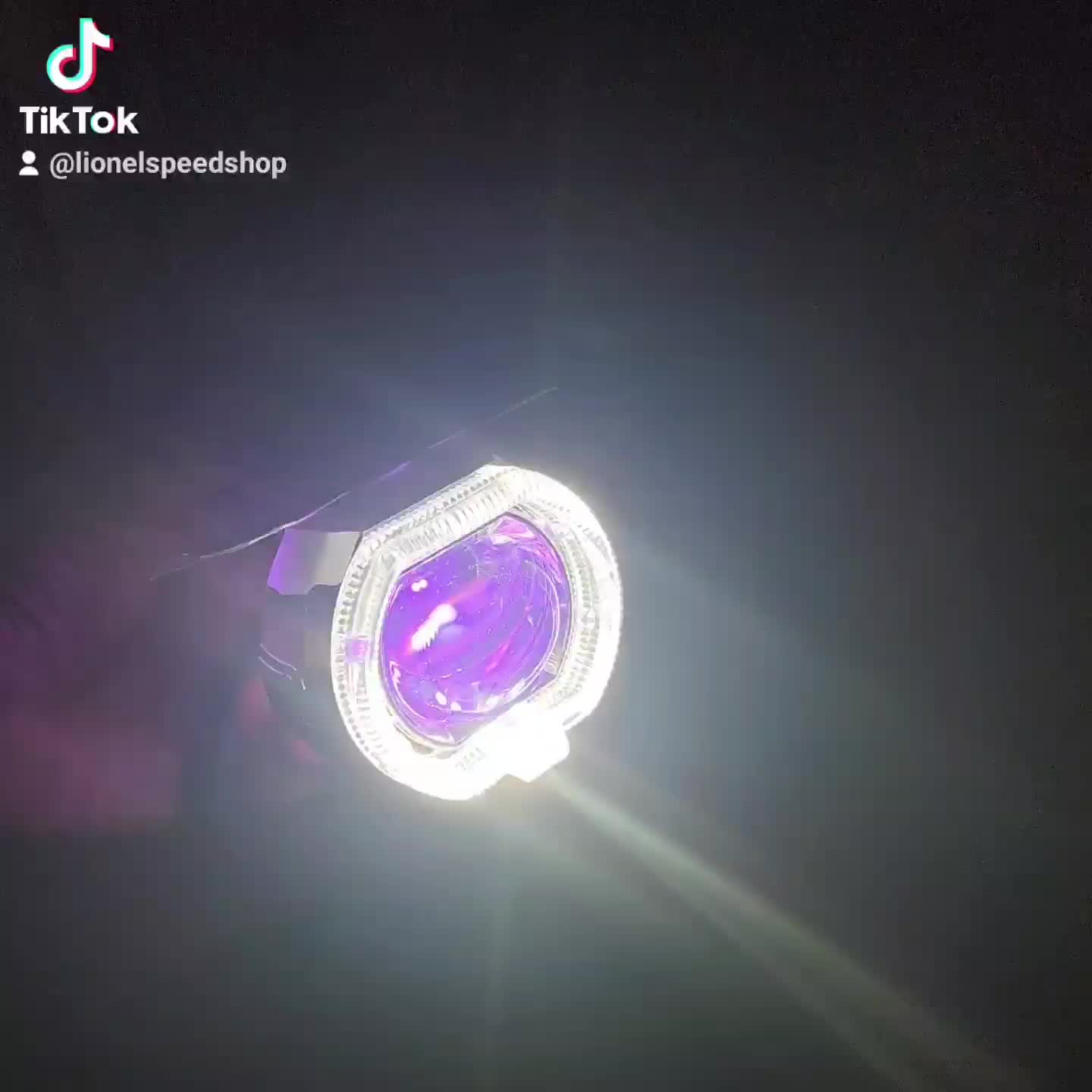 Lampu projie biled 25 watt lampu led billed lensa cut off 2.5 inch angel eye devil eye Kendaraan Motorcycle