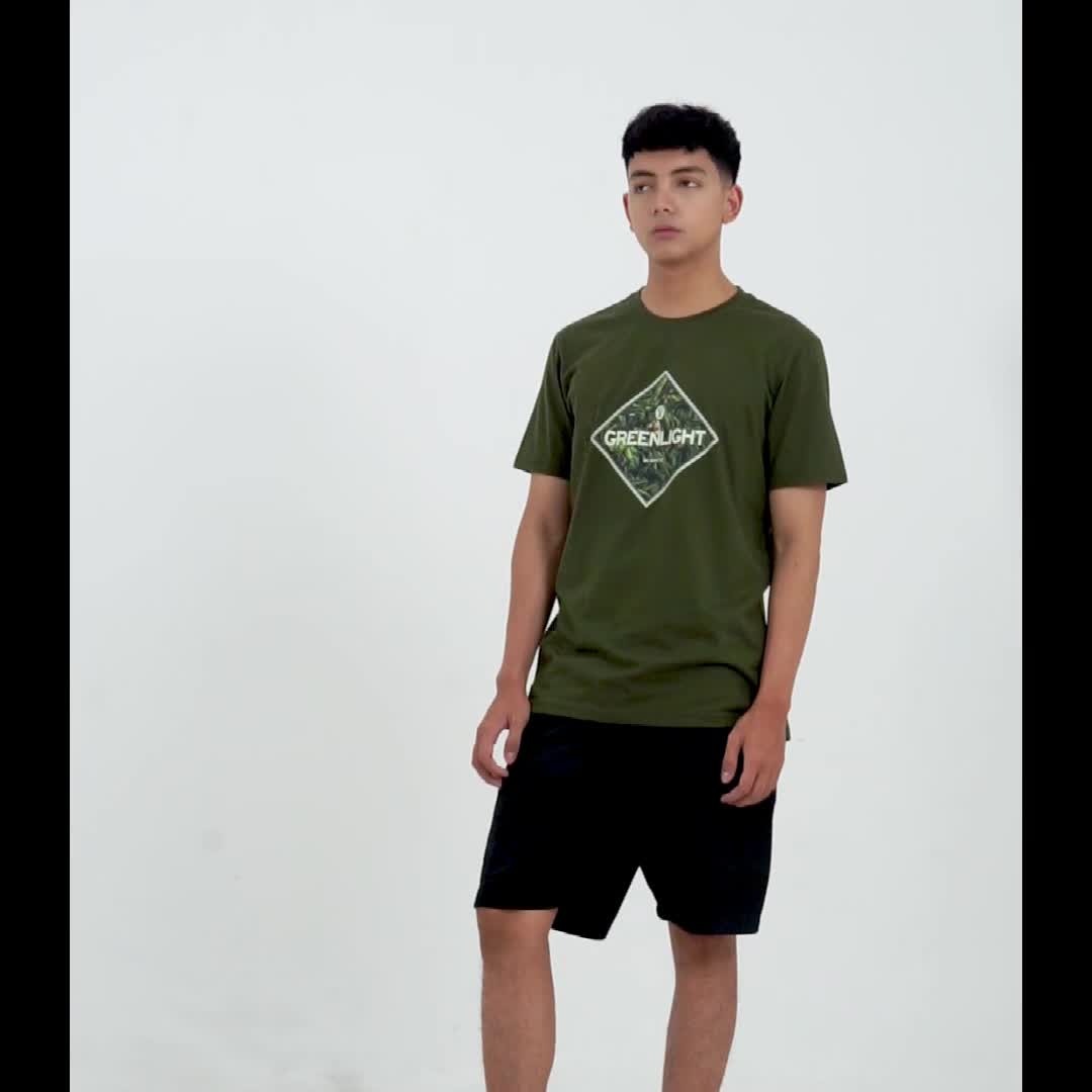 Greenlight Kaos Pendek Pria Regular Fit Katun Berlin OL-C070424