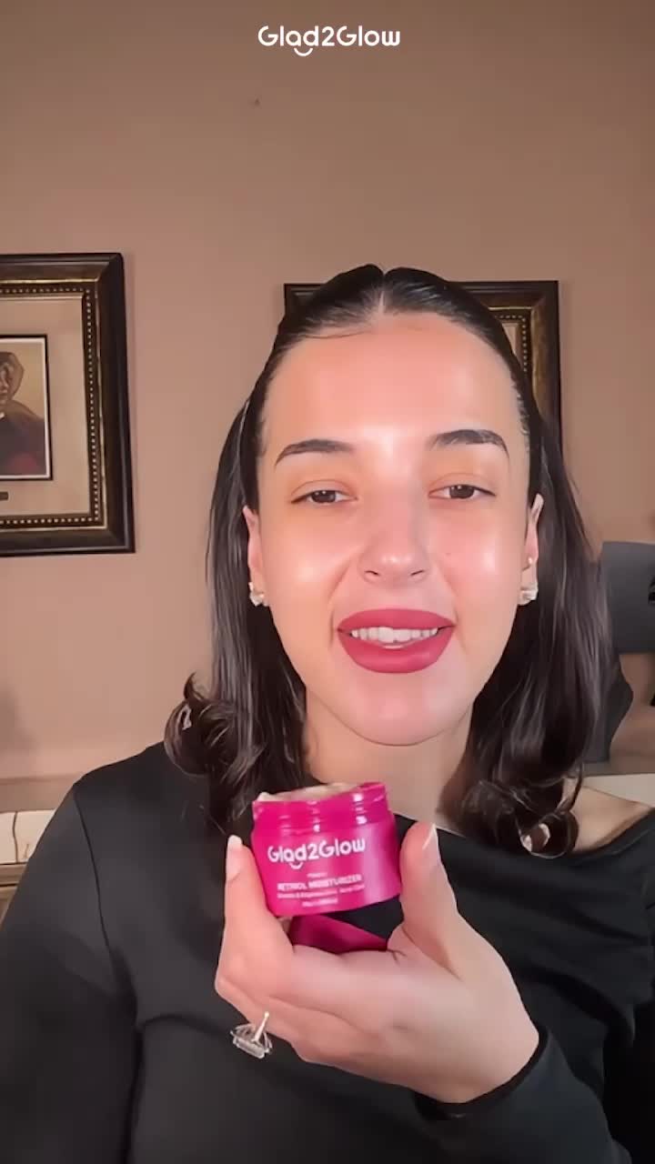 [Ready Stock]Glad2Glow Peach Retinol Moisturizer - Pelembab Wajah Anti Aging Retinol Facial Moist | Krim Wajah Mencerahkan day cream night cream moisturizer panthenol | Mencerahkan Flek Hitam Mengurangi kerutan mencerahkan warna kulit tone cream wajah