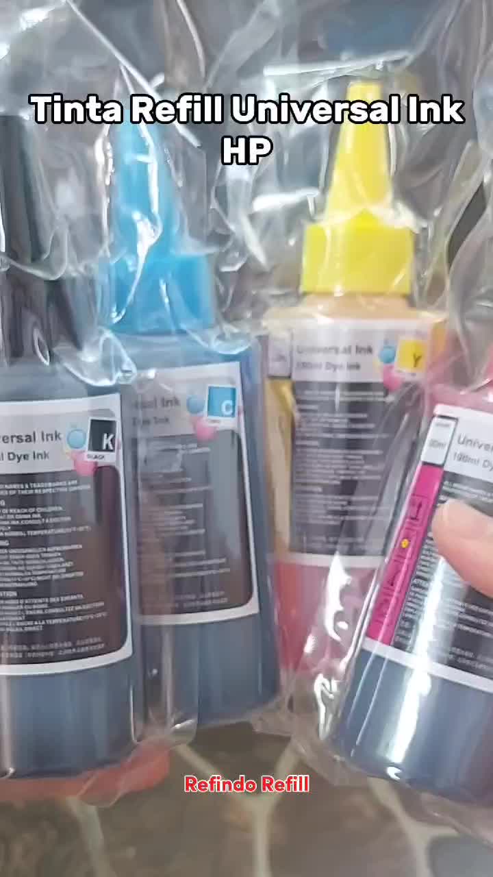 Tinta Universal 100ml Refill Cartridge Printer HP 680 682 678 803 802