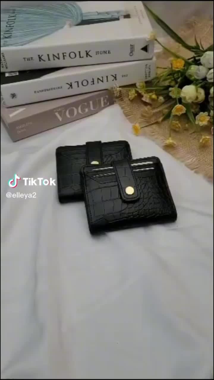 Dompet Lipat Genie Croco Terbaru - Mini Wallet Kekinian Dompet Koin Uang dan Kartu