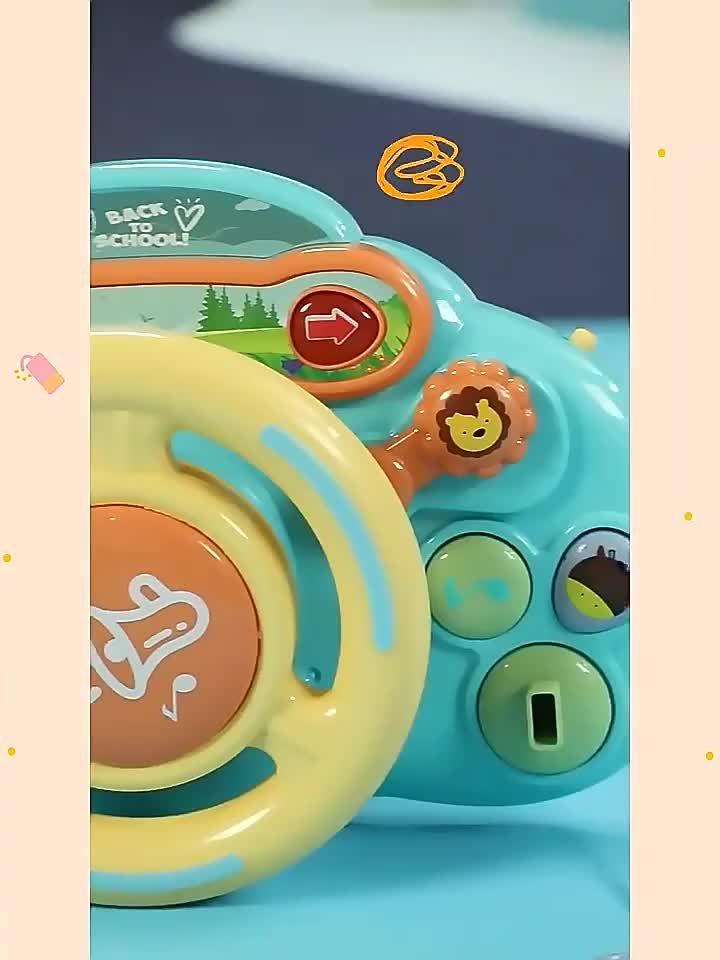 Mainan Setir Setiran Mobil Anak Edukasi Sensorik Motorik Bayi - Steering Wheel Car Baby Toys Simulated Drive Multifunction