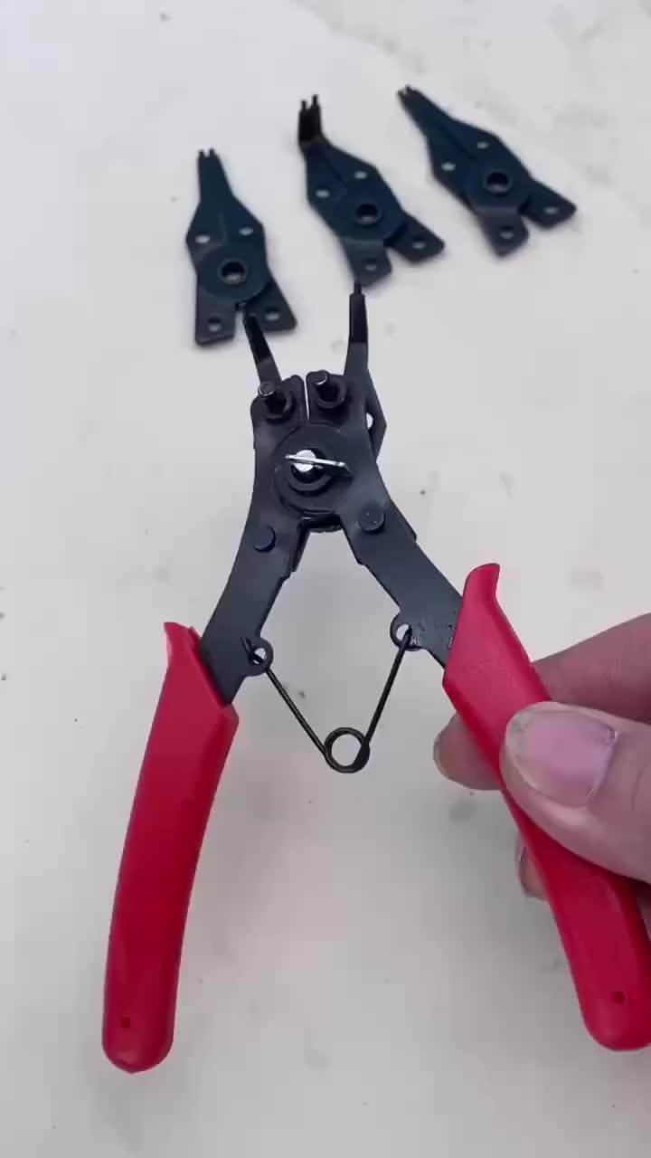 SOKIN Tools Tang Snap Ring 4in1 Circlip Tekan Buka Tutup Bengkok Tang set komplit murah Alat Pasang Ring Snap