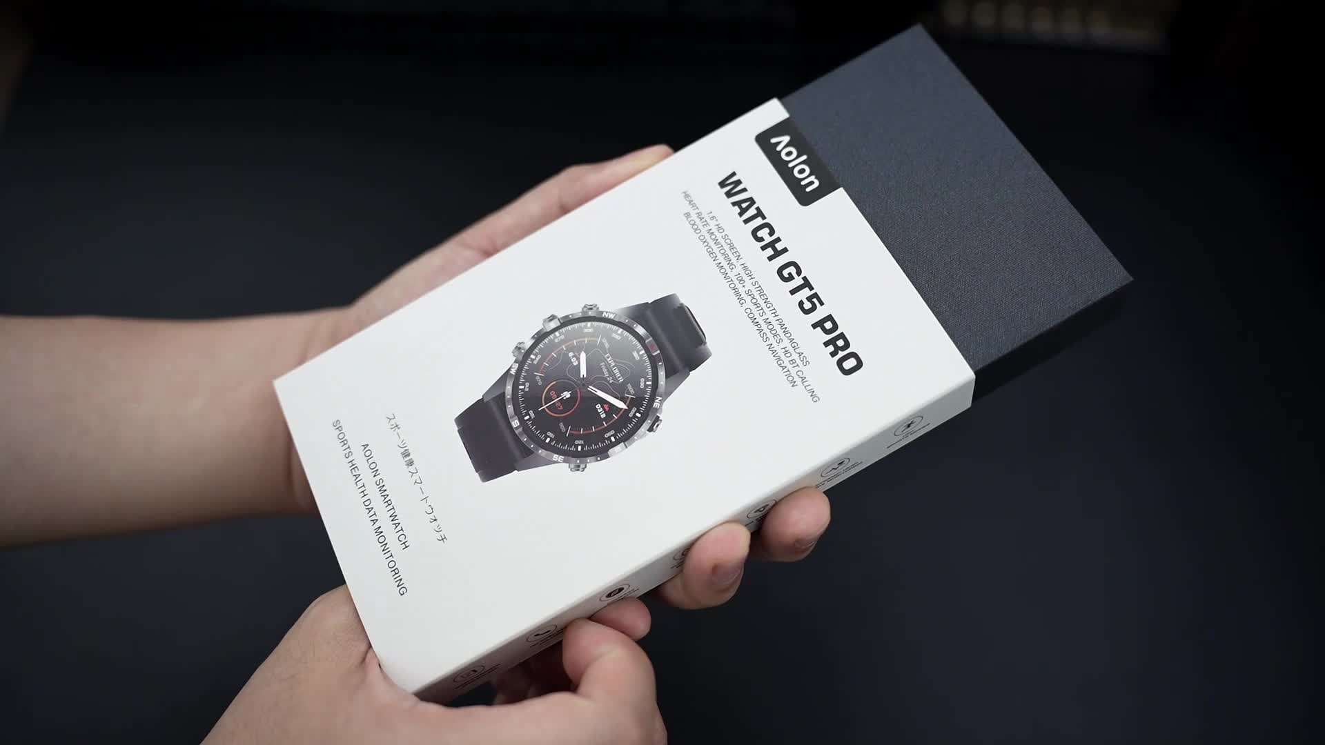【24H ship/Gift】Aolon 2024 New GT5 Pro Jam Tangan Pintar Kontrol Lima Tombol/Kompas Layar Penuh 1,6 Inci Panggilan Bluetooth 100+ Mode Olahraga Tali Ganda Tahan Air Jam Tangan Pintar Denyut Jantung Oksigen Darah Kaca Aluminium jam tangan pria