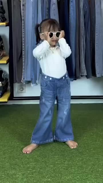Jinskids Cutbray - Celana Cutbray Jeans Anak Perempuan 2-9 tahun