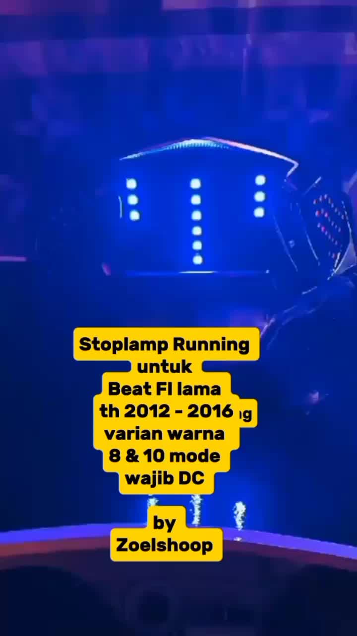 Stoplamp Running Beat FI lama 2012 - 2016 8 & 10 mode otomatis wajib DC
