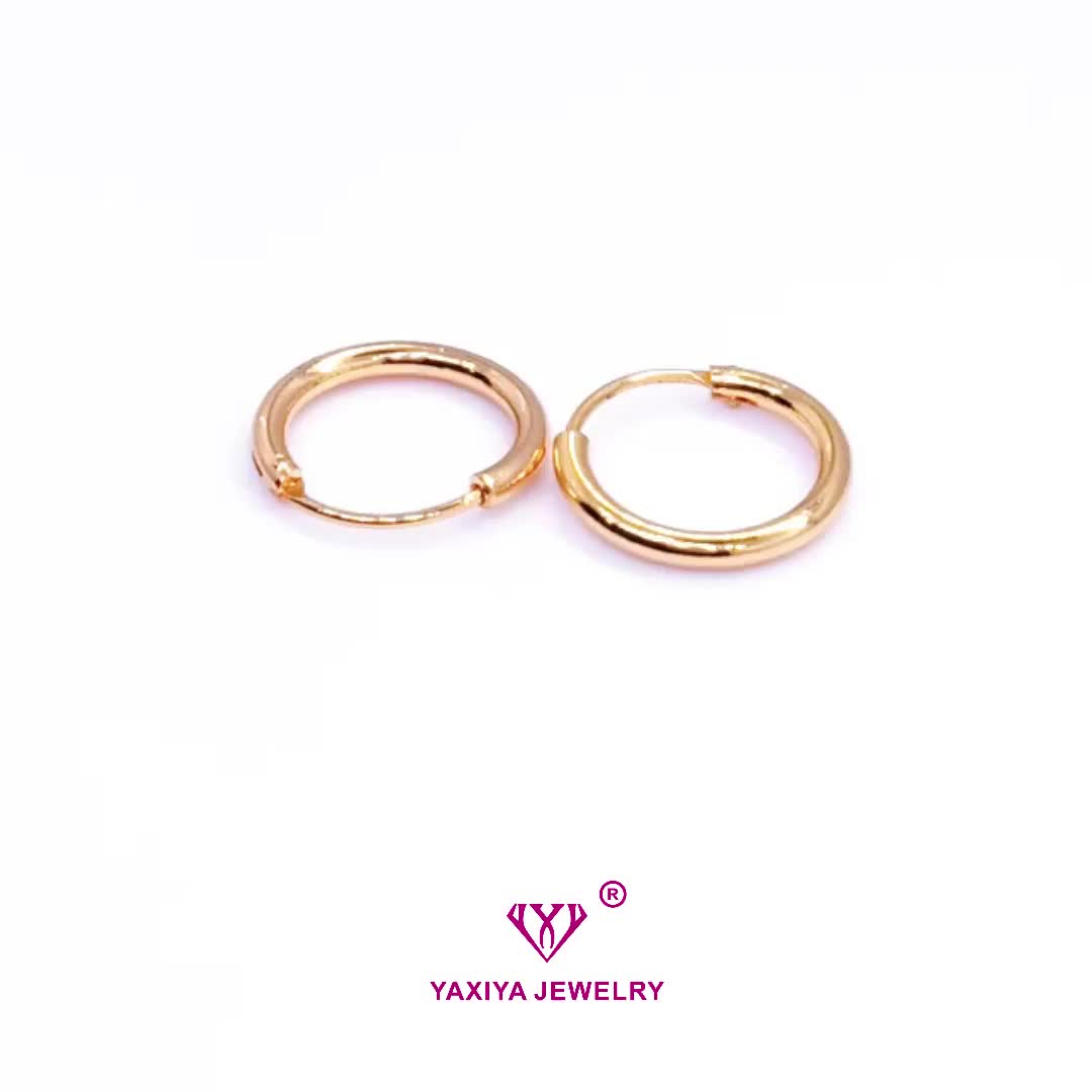 Yaxiya Anting Gipsy Wanita Polos Aksesoris Perhiasan A02