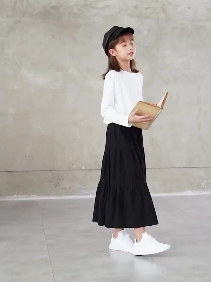 Rok anak usia 3-15 tahun/Rok panjang Terbaru/bawahan anak terbaru/rok muslim buka payung bahan cringcle air plow Perempuan Cewek Fashion