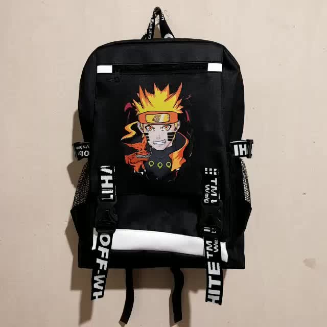 JH BAG - TAS RANSEL SEKOLAH ANAK PAUD TK SD KARAKTER NARUTO X SASUKE SABLON DTF KEKINIAN FASHION
