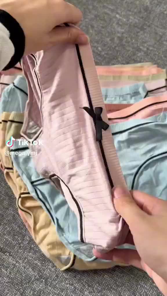 5 pcs warna acak CS203@ Celana dalam wanita Waist  Cewek  Seamless Katun celana pendek wanita Motif High Dewasa Panties Nylon Remaja dalaman wanita