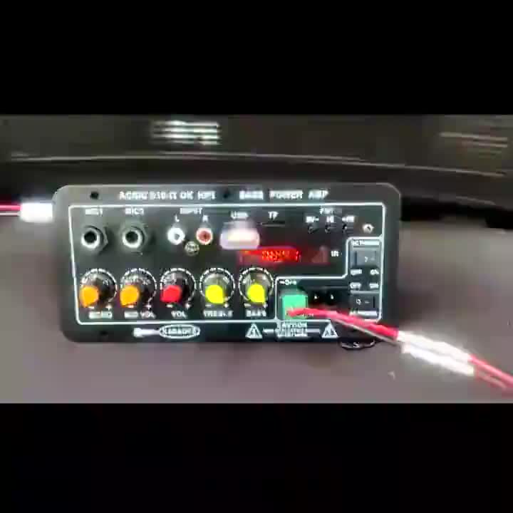 Papan Audio Amplifier Karaoke Bluetooth D10 - Black