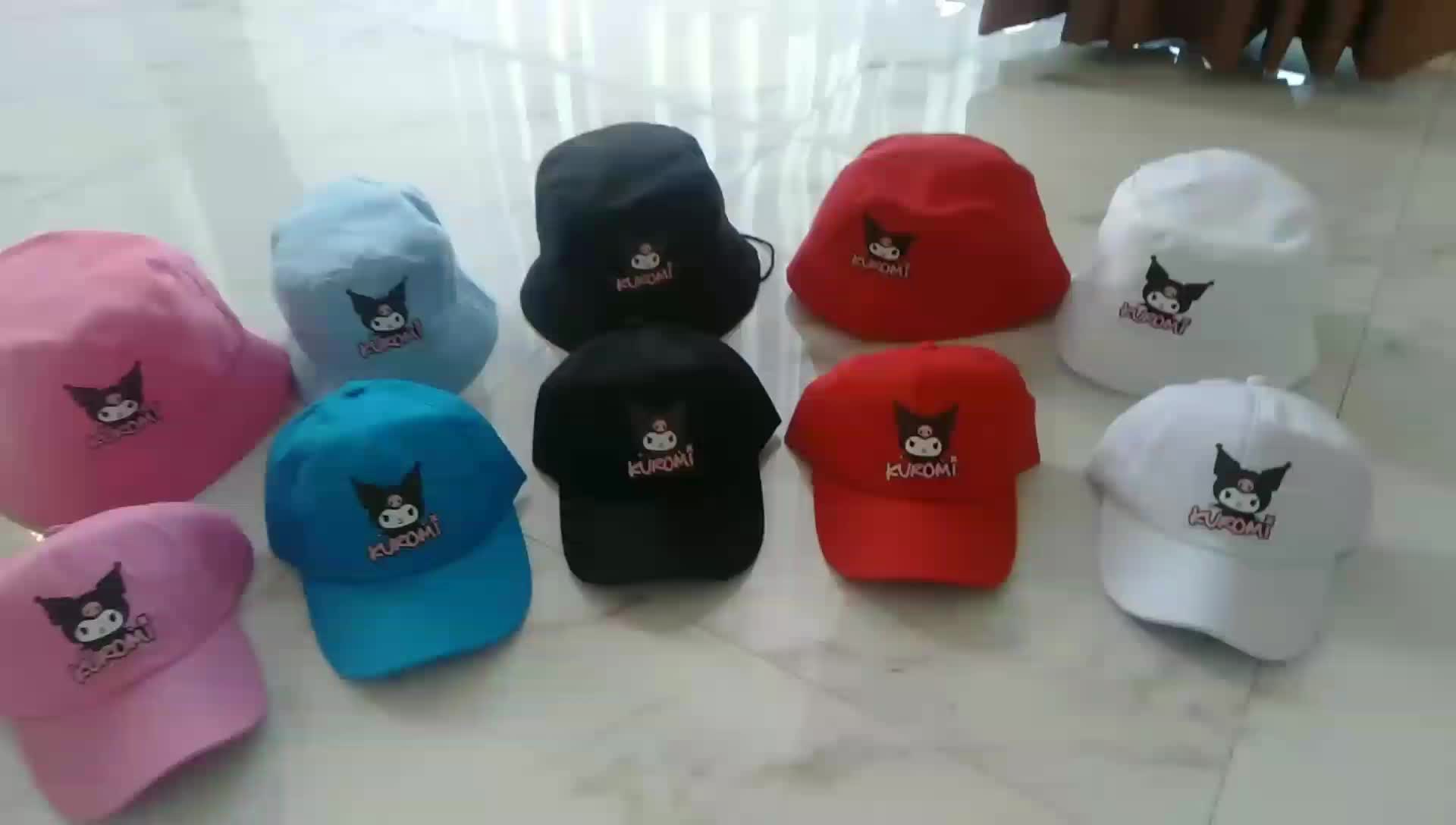 Topi Kuromi my melody Topi cinnamorol topi anak perempuan model kuromi Topi baseball kuromi topi Bucket kuromi usia 3 sampai 10 tahun  topi anak animasi model kuromi cinnamorol my melody Fashion