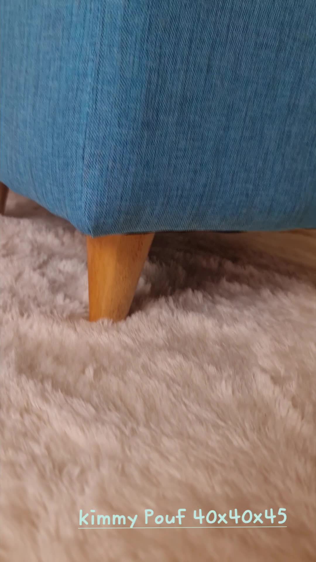 Kimmysofa Puff / Stools / Kursi Meja rias kaki retro bahan canvas