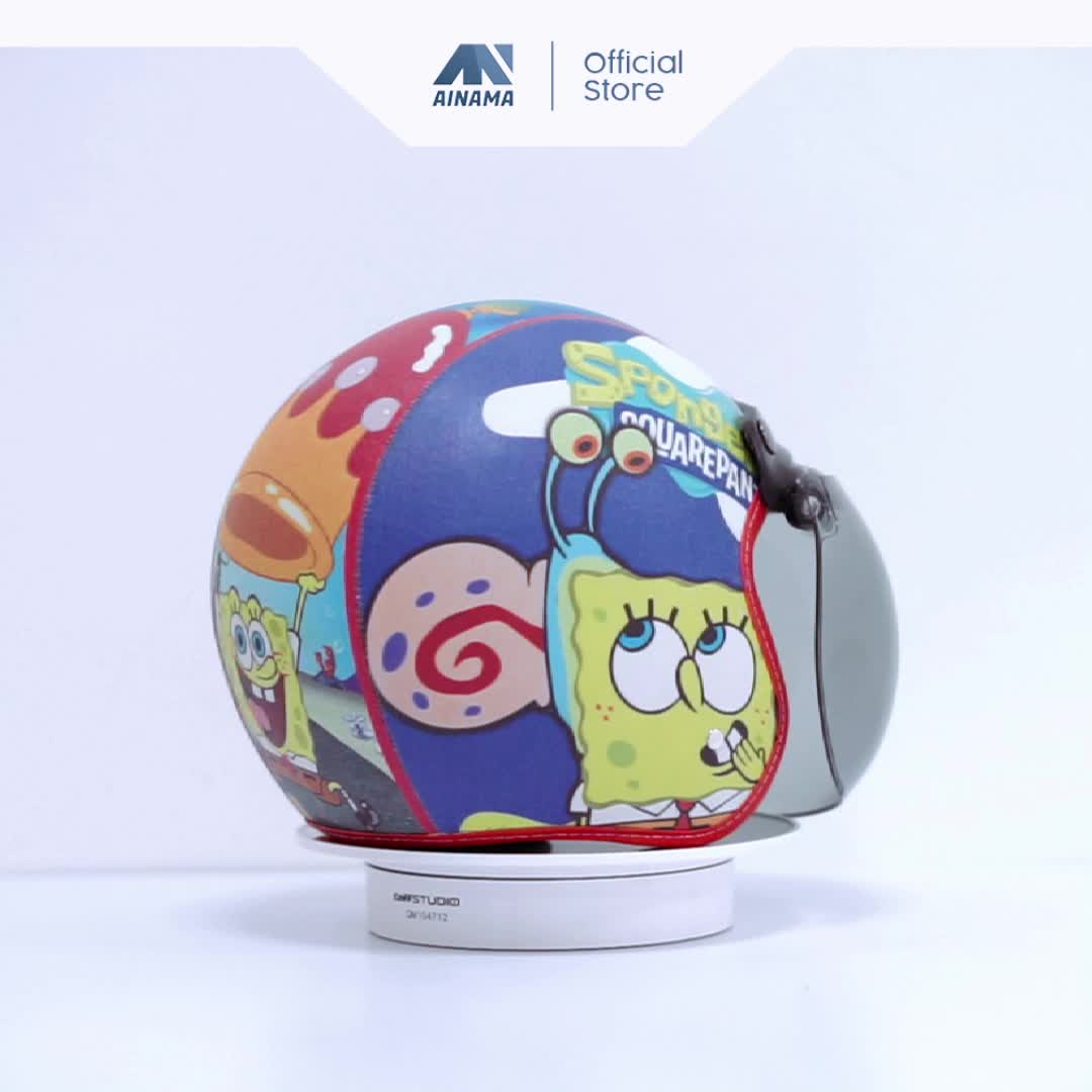 Helm Bogo Anak Karakter Pororo Usia 2-6 Tahun Kaca Flat
