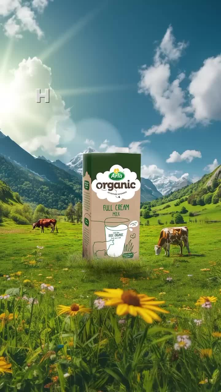 Arla Full Cream Milk UHT Organic 200 ml - 1 DUS (12 pcs)