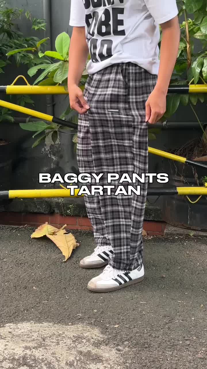 NRDN Clothing Celana Panjang CLIFORD TARTAN BAGGY PANTS
