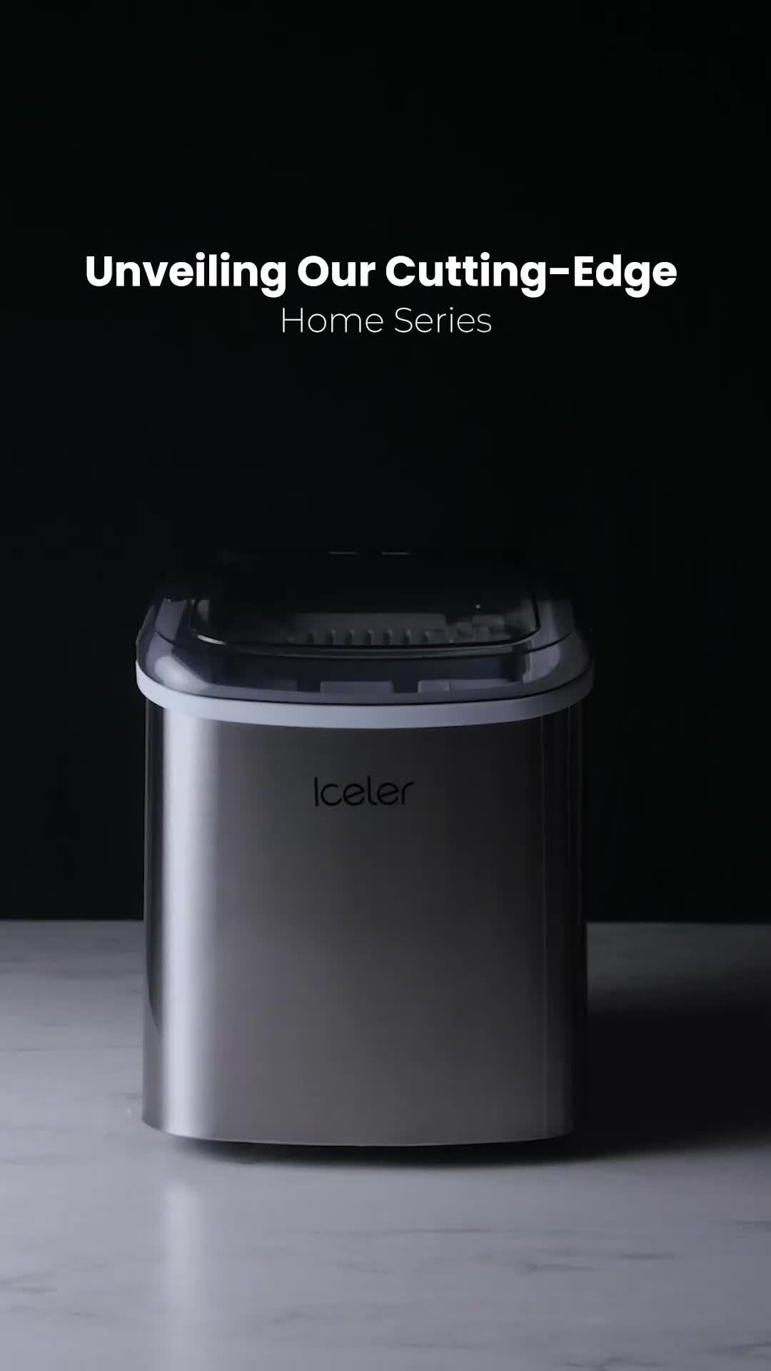 Mesin Es Stainless Ice Maker Iceler 12KG per 24 Jam Dengan Handle