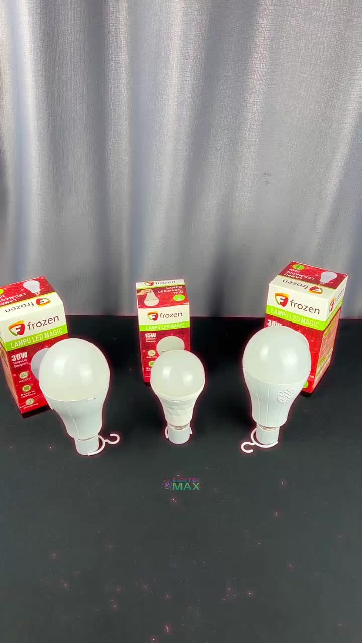 [MAX] Lampu LED Emergency 10W/15W/20W/30W / Lampu Magic Bohlam Abulb 10W/15W/20W/30W / Lampu Pasar Malam