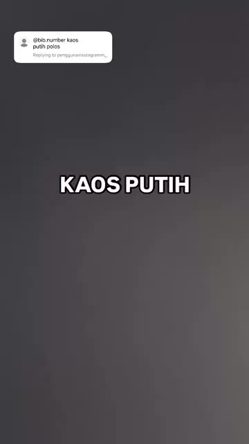 KAOS OBLONG POLOS - PUTIH