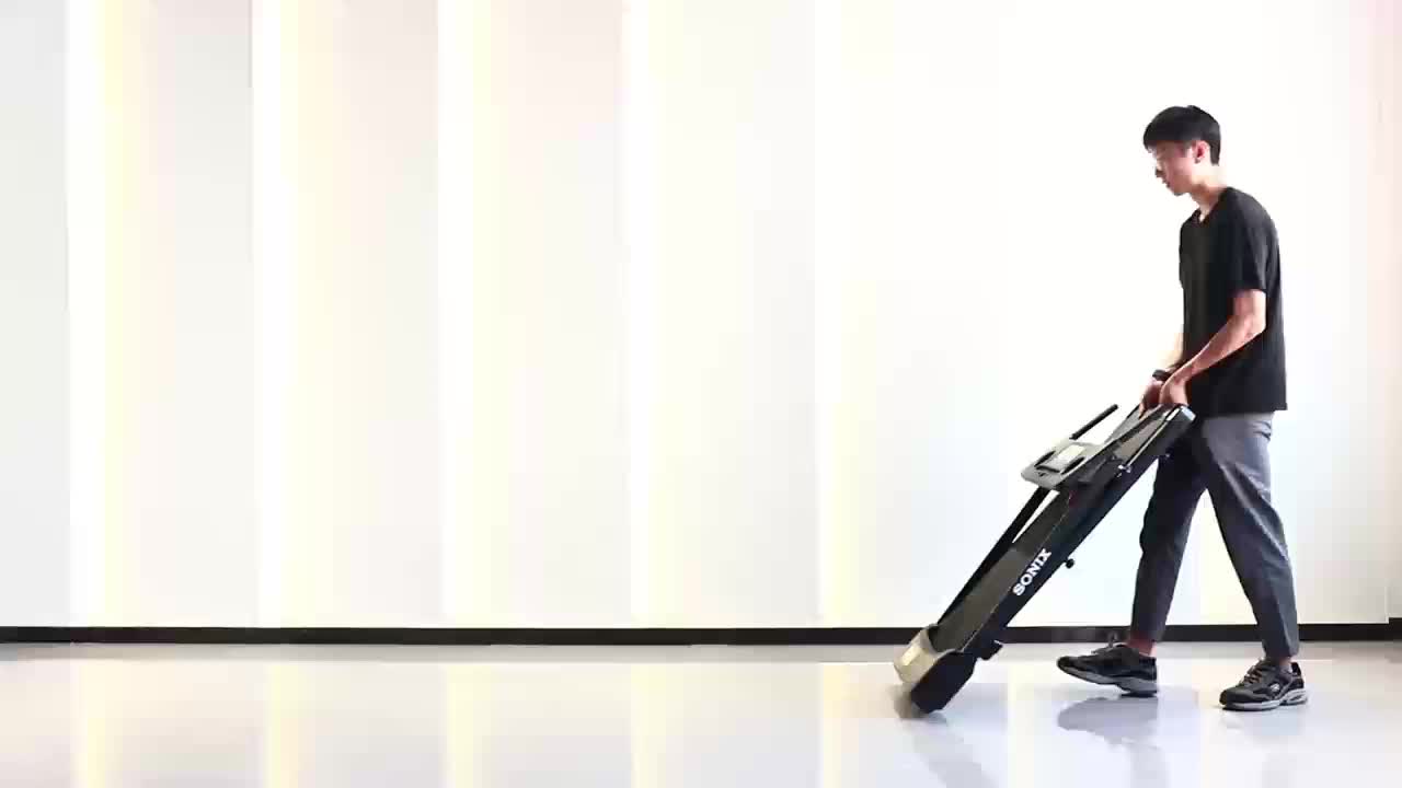 Sonix Incline Listrik Treadmill STR02 Dapat Dilipat Running Pad Max 150kg 8Alat Olahraga Home Fitness Equipment Folding Treadmill Gym Safety Key Lock Bluetooth Music