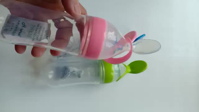 Botol Sendok Makan Bayi Silikon Import