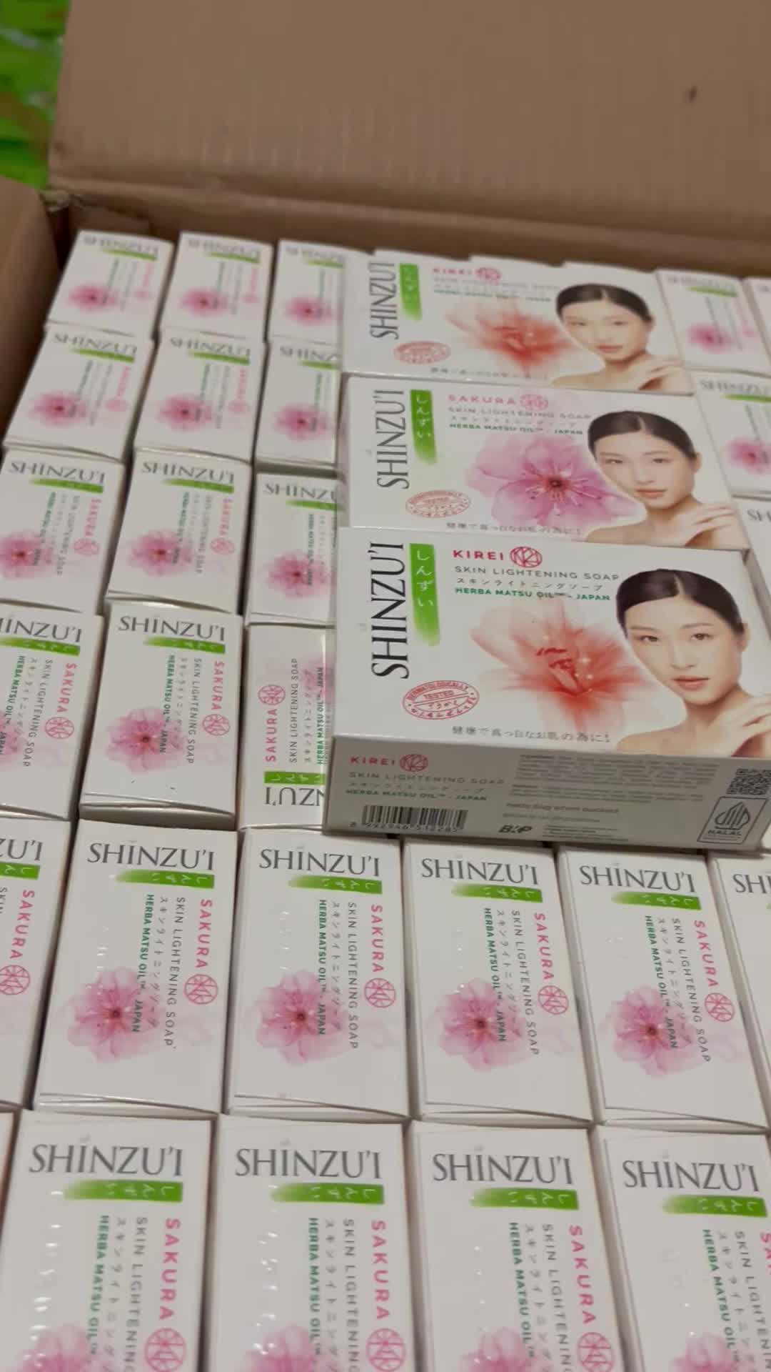 12pcs sabun mandi batang shinzui 60 gram/80gram bar soap Membersihkan Tubuh Mencerahkan