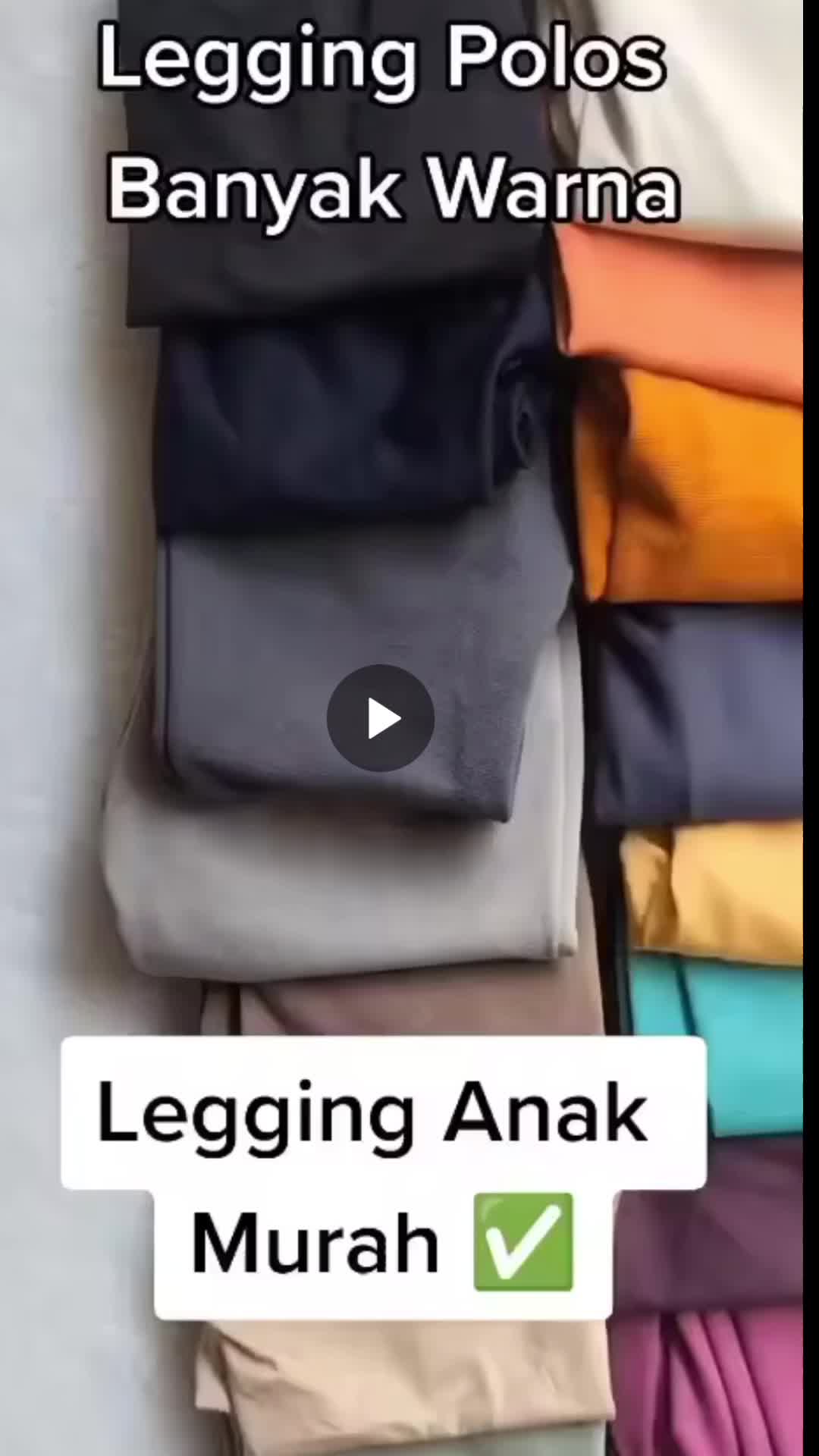 Legging Anak Perempuan Bahan Jersey Motif Polos Fashion Usia 0-12 Tahun Bayi Cewek