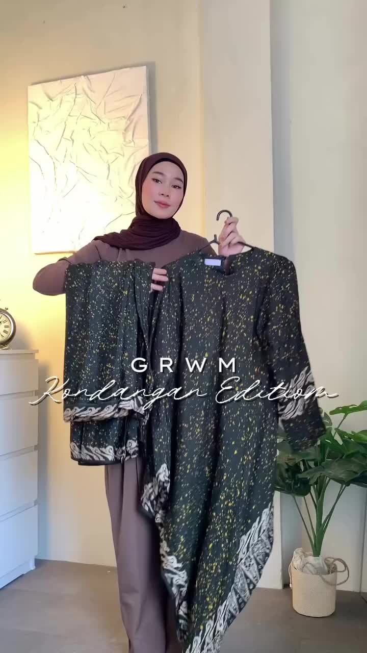 KINNAS - FREYA OneSet Kurung Melayu Viscose dan Rok Lilir Batik- Setelan Batik Mewah Berkelas