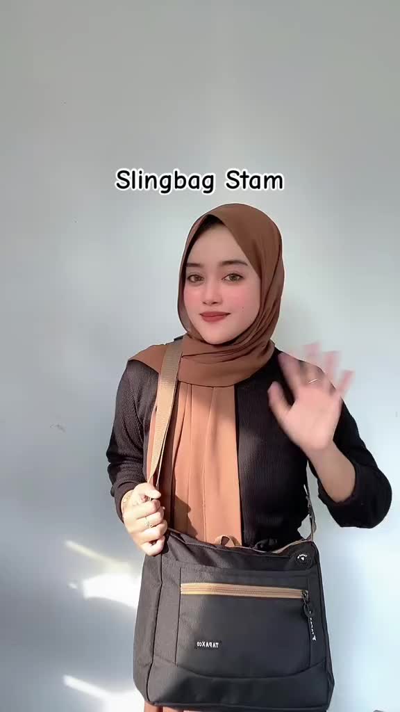 [Beli Lokal] TAPAXCO Bundle Hemat Tas Selempang Pria Buy 1 Get 1 Slingbag Casual Local Original Hitam