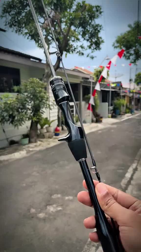 SEAHUNTER Blue Shark Joran Pancing, Joran Casting/Putar 1.5M/1.68M/1.8M Berat Umpan 1-9G UL Serat Karbon FUJI O Cincin Panduan BFS Tombol Suara Lampu Tiang Ikan Mikro Lure