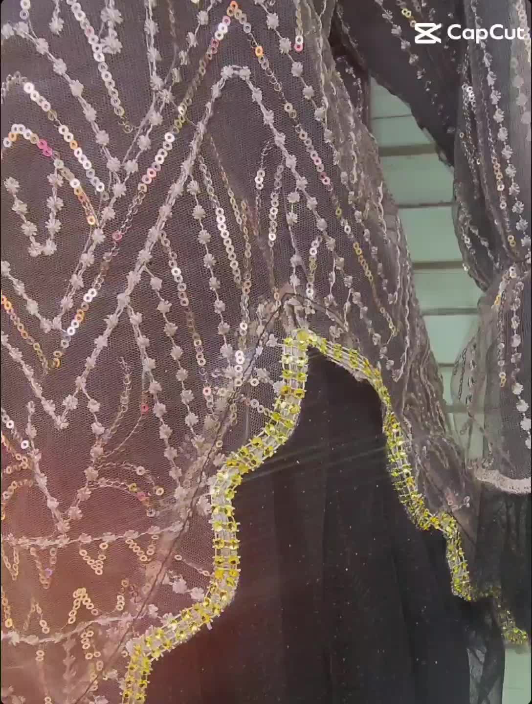 Baju bodo modern  Spangle Twotone  Payet kondangan Mewah Wanita