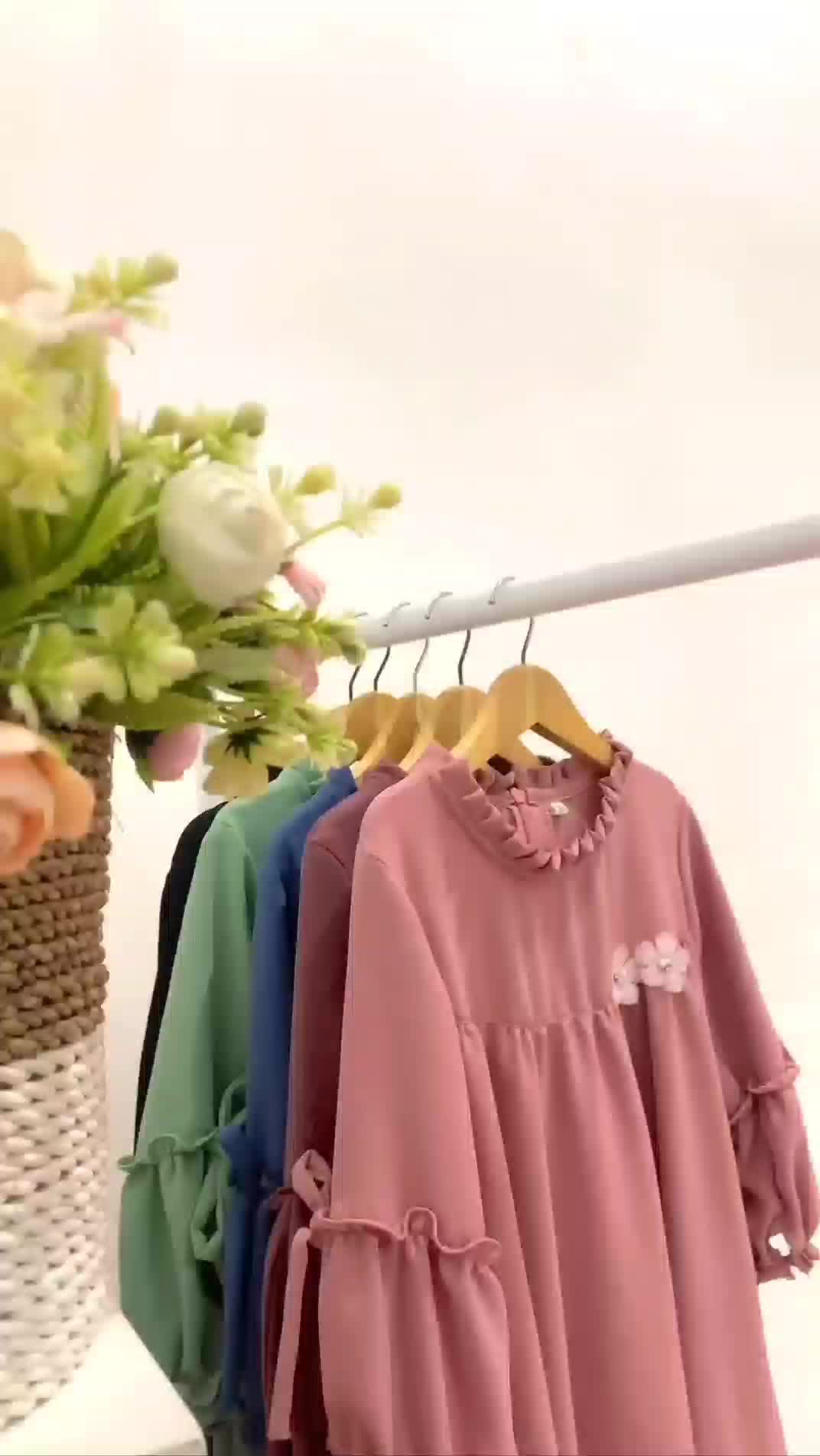 Gamis Anak Perempuan Plus Jilbab Sakura Untuk Usia 4 5 6 7 8 9 Tahun Gamis Anak Terbaru 2024 Lebaran Airflow Baju Crinkle
