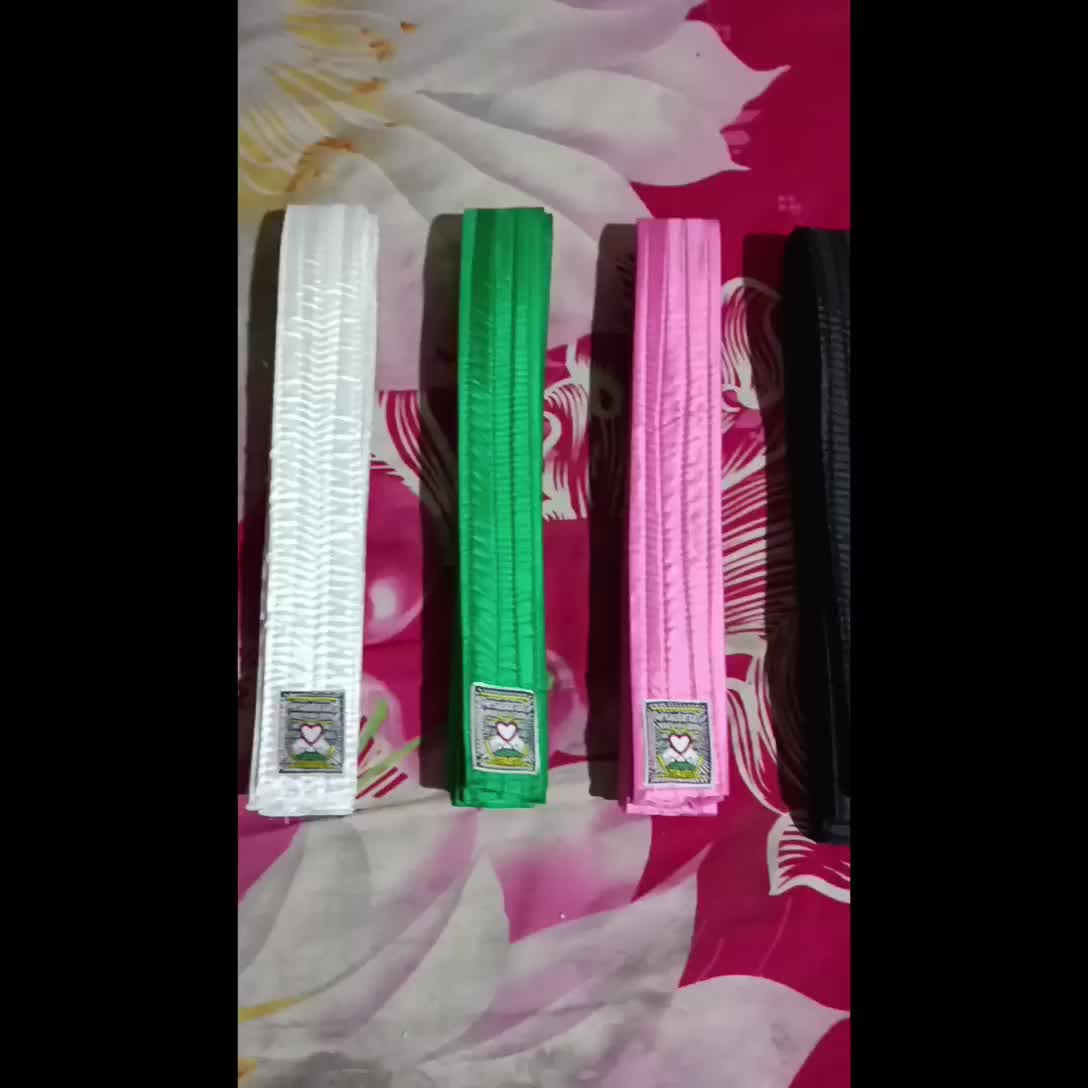 SABUK PSHT SISWA POLOS JAMBON-SABUK SISWA POLOS HITAM JAMBON HIJAU PUTIH PSHT-SABUK PENCAK SILAT-SABUK SILAT PSHT