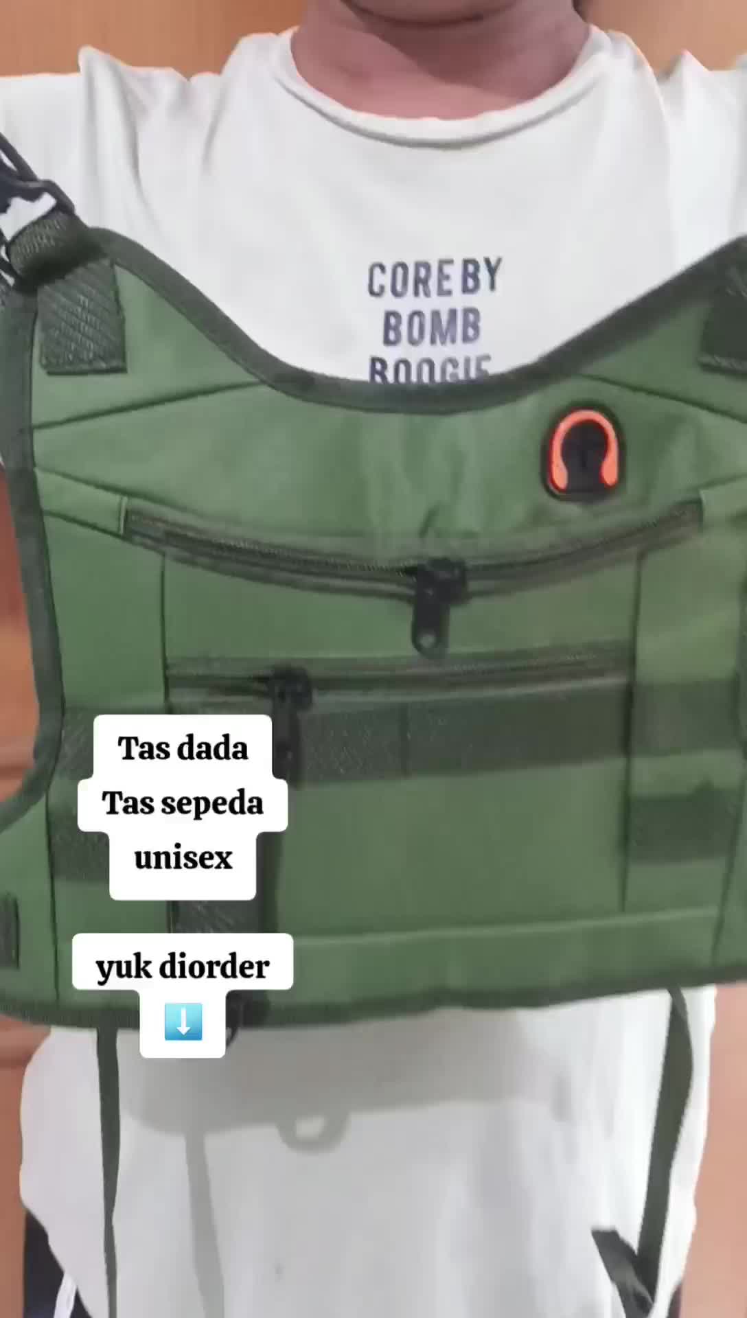 TAS DADA PRIA WANITA TAS DADA NISDA /CHEST BAG PRIA Waistbag Slingbag Cowok