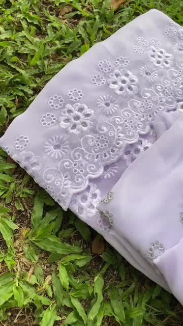 Ans_shopkebaya//kain kebaya bordir white series Motif Snow