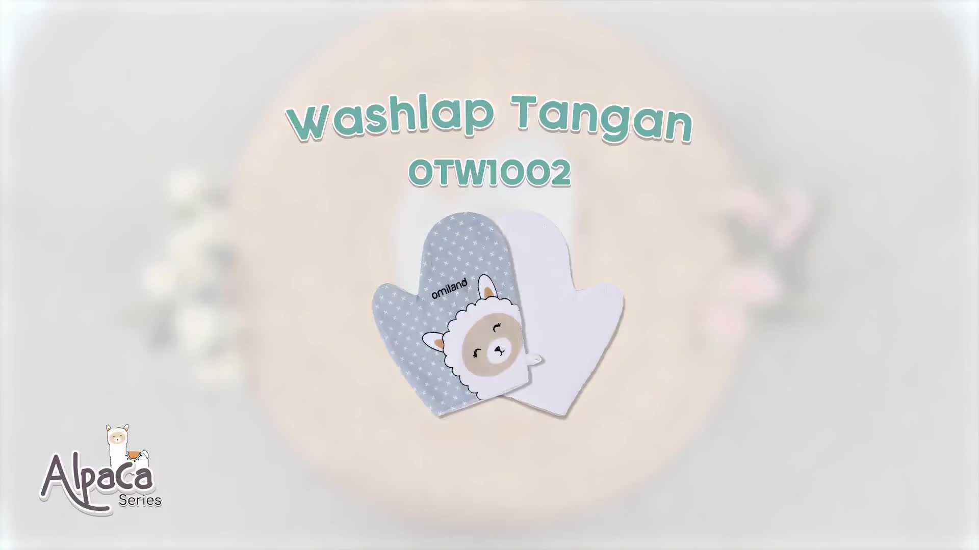 Omiland Waslap Tangan Bayi Isi 3 Alpaca Series