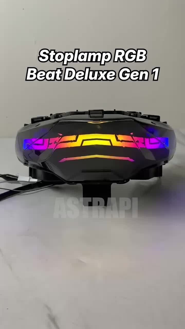 Lampu Stop Beat Deluxe Lazy RGB Connect HP 200++ Click Mode Include Socket PNP 3in1 Plus Sein Beat 2020-2023