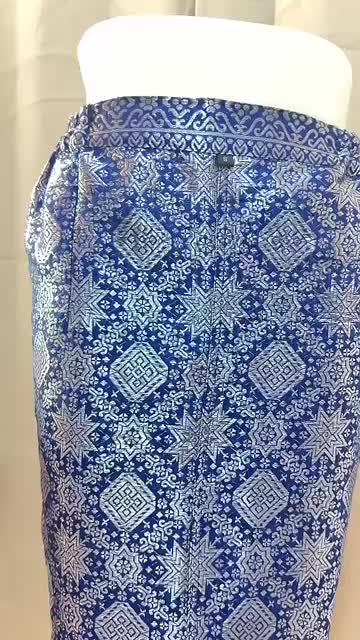 rok songket span Instan  jadih / rok  Panjang songket kebaya wanita siap pakai Hitam