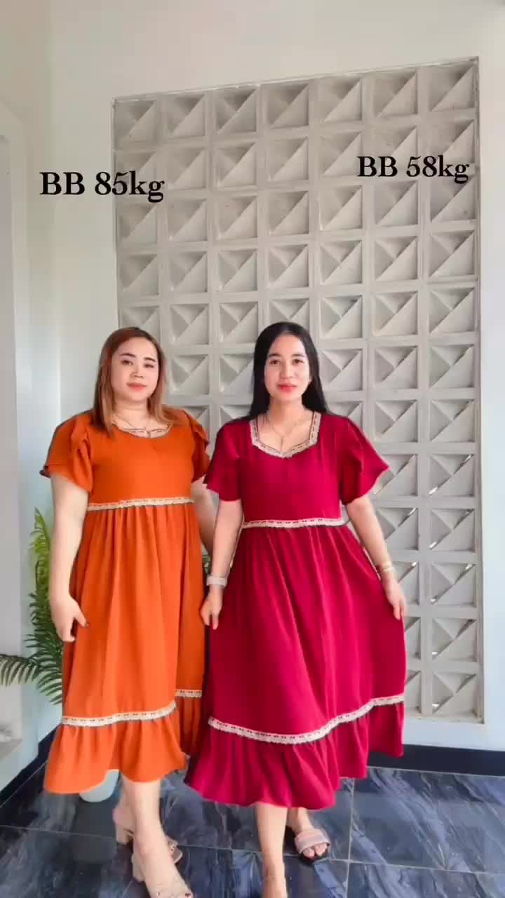 Daster renda cringkle airflow premium daster jumbo daster polos daster renda Bumil Busui Dress Wanita Rempel