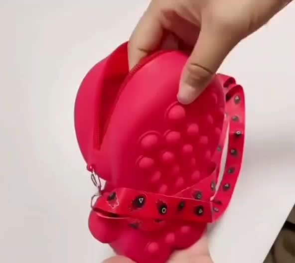 Tas Bubble POP IT Squid Game Tas HP Merah Tas Angpao Tas Slempang Anak