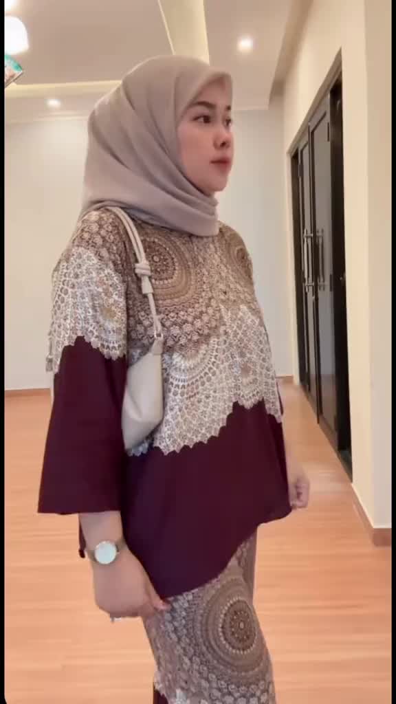 ONESET DUBAI TERBARU KEKINIAN 2025 LD 120 CM RAYON PREMIUM ADEM Baju Setelan Kulot